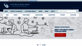 What Usmint.gov website looks like in 2024 