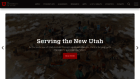 What Utah.edu website looks like in 2024 