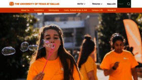What Utdallas.edu website looked like in 2024 (2 years ago)