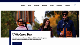 What Uwa.edu.au website looks like in 2024 
