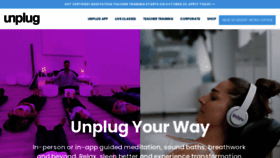 What Unplug.com website looks like in 2024 