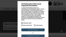 What Uni-ulm.de website looks like in 2024 