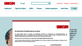 What Unicum.de website looks like in 2024 