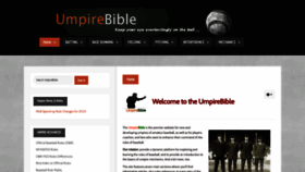 What Umpirebible.com website looks like in 2024 