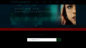 What Unplannedfilm.com website looks like in 2024 