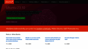 What Ubuntu.cz website looked like in 2024 (1 year ago)