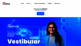 What Unipinhal.edu.br website looks like in 2024 