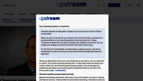 What Upstreamonline.com website looks like in 2024 