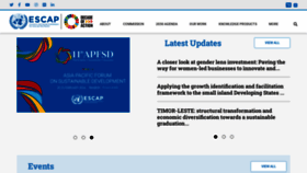 What Unescap.org website looks like in 2024 