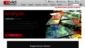 What Vovici.net website looked like in 2011 (13 years ago)