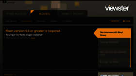 What Viewster.tv website looked like in 2012 (12 years ago)