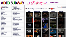 What Videosubway.com website looked like in 2012 (12 years ago)