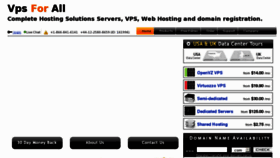 What Vpsforall.com website looked like in 2012 (12 years ago)