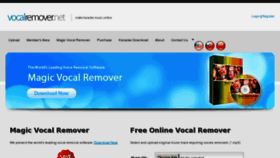 What Vocalremover.net website looked like in 2012 (12 years ago)