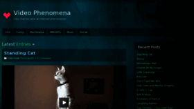 What Videophenomena.com website looked like in 2012 (11 years ago)