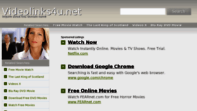 What Videolinks4u.net website looked like in 2012 (11 years ago)