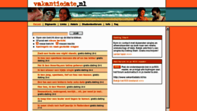 What Vakantiedate.nl website looked like in 2012 (11 years ago)