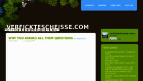 What Verficktescheisse.com website looked like in 2012 (11 years ago)
