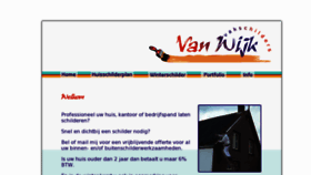 What Vanwijkvakschilders.nl website looked like in 2012 (11 years ago)