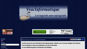 What Vracinformatique.com website looked like in 2012 (11 years ago)