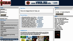 What Virologi.info website looked like in 2012 (11 years ago)