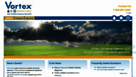 What Vortexinsuranceagency.com website looked like in 2012 (11 years ago)