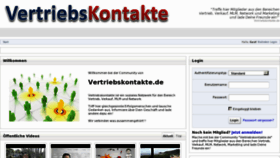 What Vertriebskontakte.de website looked like in 2012 (11 years ago)