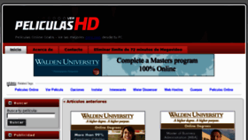 What Verpeliculashd.com website looked like in 2012 (11 years ago)