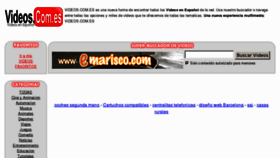 What Videos.com.es website looked like in 2012 (11 years ago)