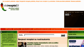 What Visireceptai.lt website looked like in 2012 (11 years ago)