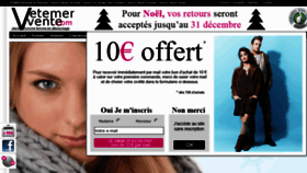 What Vetementvente.com website looked like in 2012 (11 years ago)
