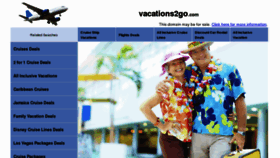 What Vacations2go.com website looked like in 2012 (11 years ago)