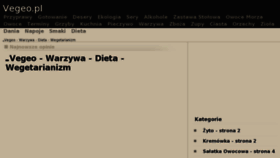 What Vegeo.pl website looked like in 2012 (11 years ago)