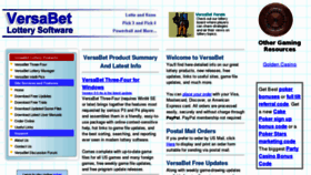 What Versabet.com website looked like in 2012 (11 years ago)