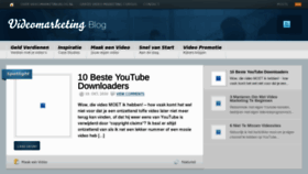 What Videomarketingblog.nl website looked like in 2013 (11 years ago)