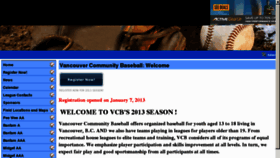 What Vancouverbaseball.com website looked like in 2013 (11 years ago)