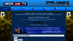 What Vipflash.net website looked like in 2013 (11 years ago)