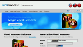 What Vocalremover.net website looked like in 2013 (11 years ago)