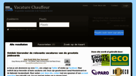What Vacature-chauffeur.nl website looked like in 2013 (11 years ago)