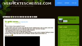 What Verficktescheisse.com website looked like in 2013 (10 years ago)