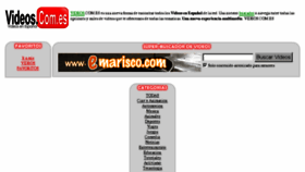 What Videos.com.es website looked like in 2013 (10 years ago)