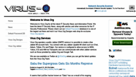 What Virus.org website looked like in 2013 (10 years ago)
