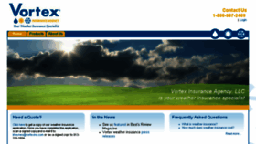 What Vortexinsuranceagency.com website looked like in 2013 (10 years ago)