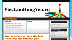 What Vieclamhungyen.vn website looked like in 2013 (10 years ago)