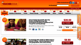 What Voucherlicious.com website looked like in 2013 (10 years ago)
