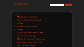 What Vido1.com website looked like in 2014 (10 years ago)