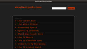 What Viewlivesports.com website looked like in 2014 (10 years ago)