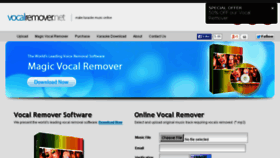 What Vocalremover.net website looked like in 2014 (10 years ago)