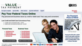 What Valuetaxpayment.com website looked like in 2014 (10 years ago)