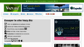 What Vazy.biz website looked like in 2014 (10 years ago)